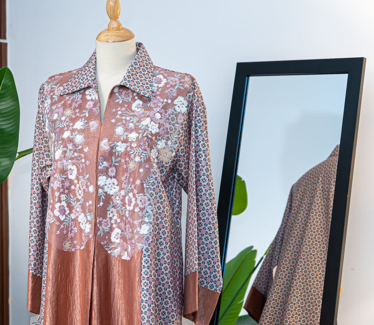 Brown Kuwaiti Jalabyia Dress