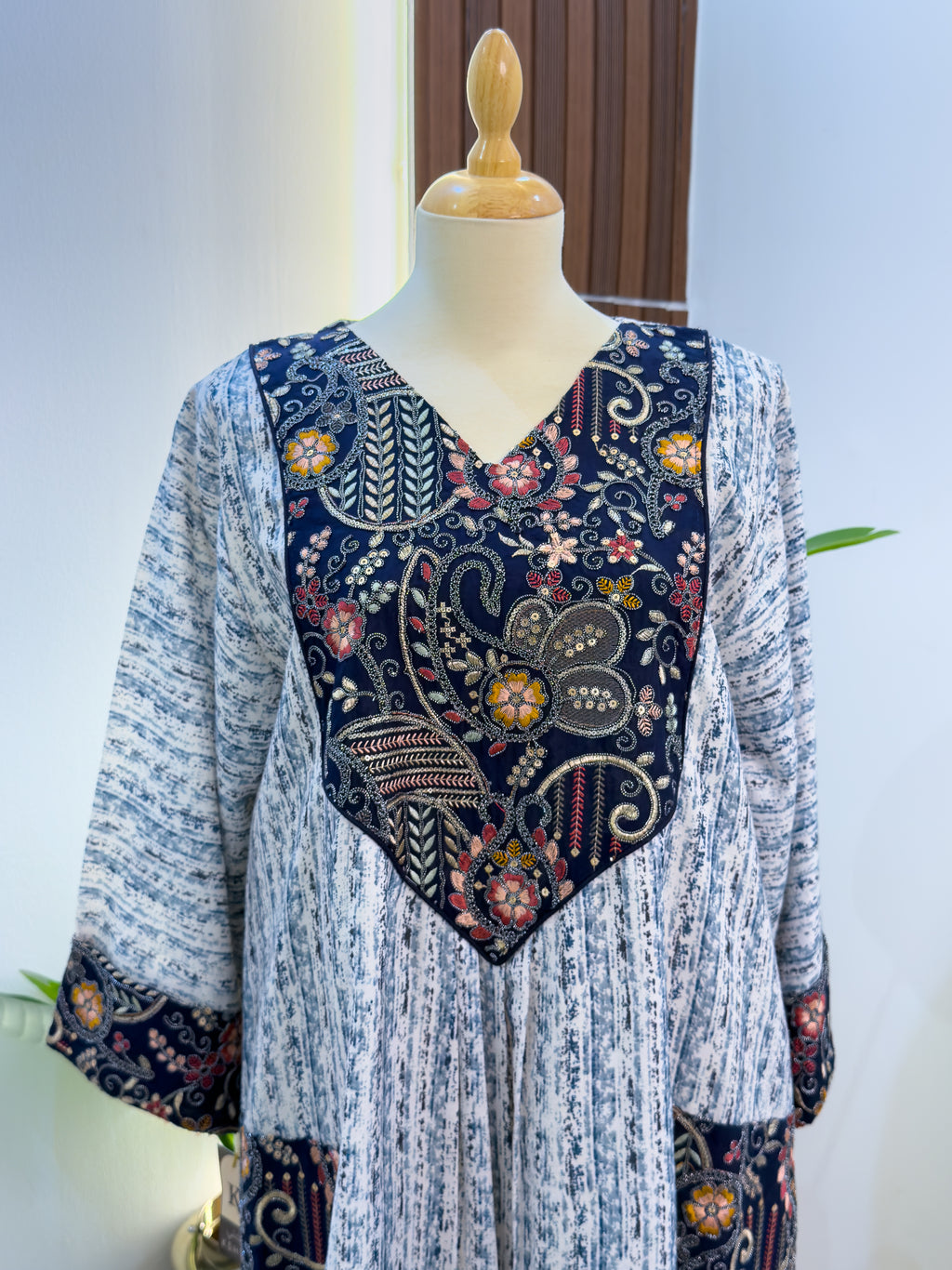 Navy Elegance Jalabiya