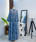 Blue And White Kuwaiti Jalabyia Dress
