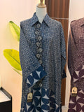 Blue and Purple Kuwaiti Jalabyia Dress