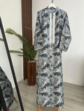 Blue Kuwaiti Jalabyia Dress
