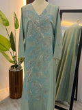 Maroon Colored Kuwaiti Jalabyia Dress