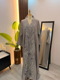 Grey Kuwaiti Jalabyia Dress