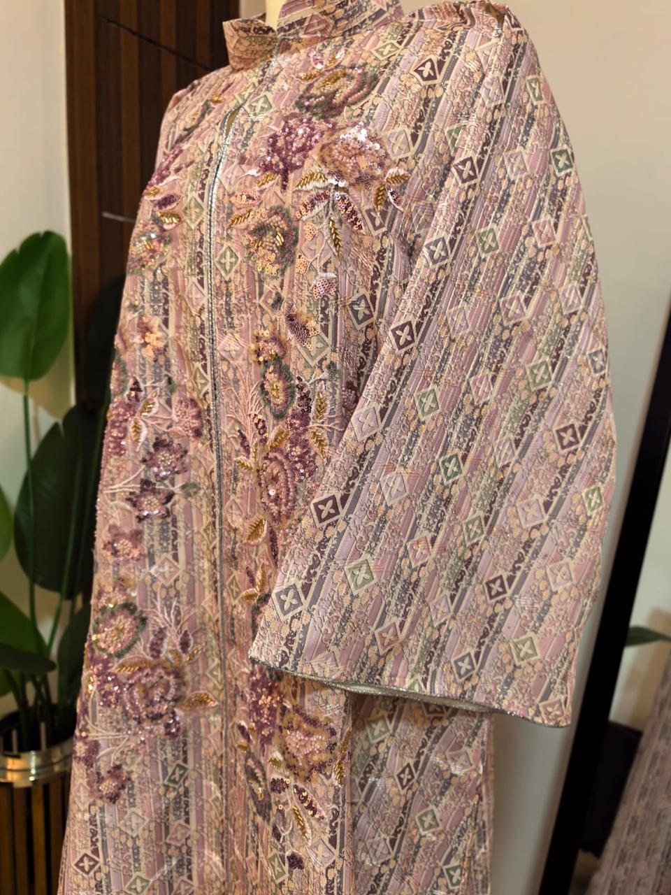 Pink Kuwaiti Jalabyia Dress