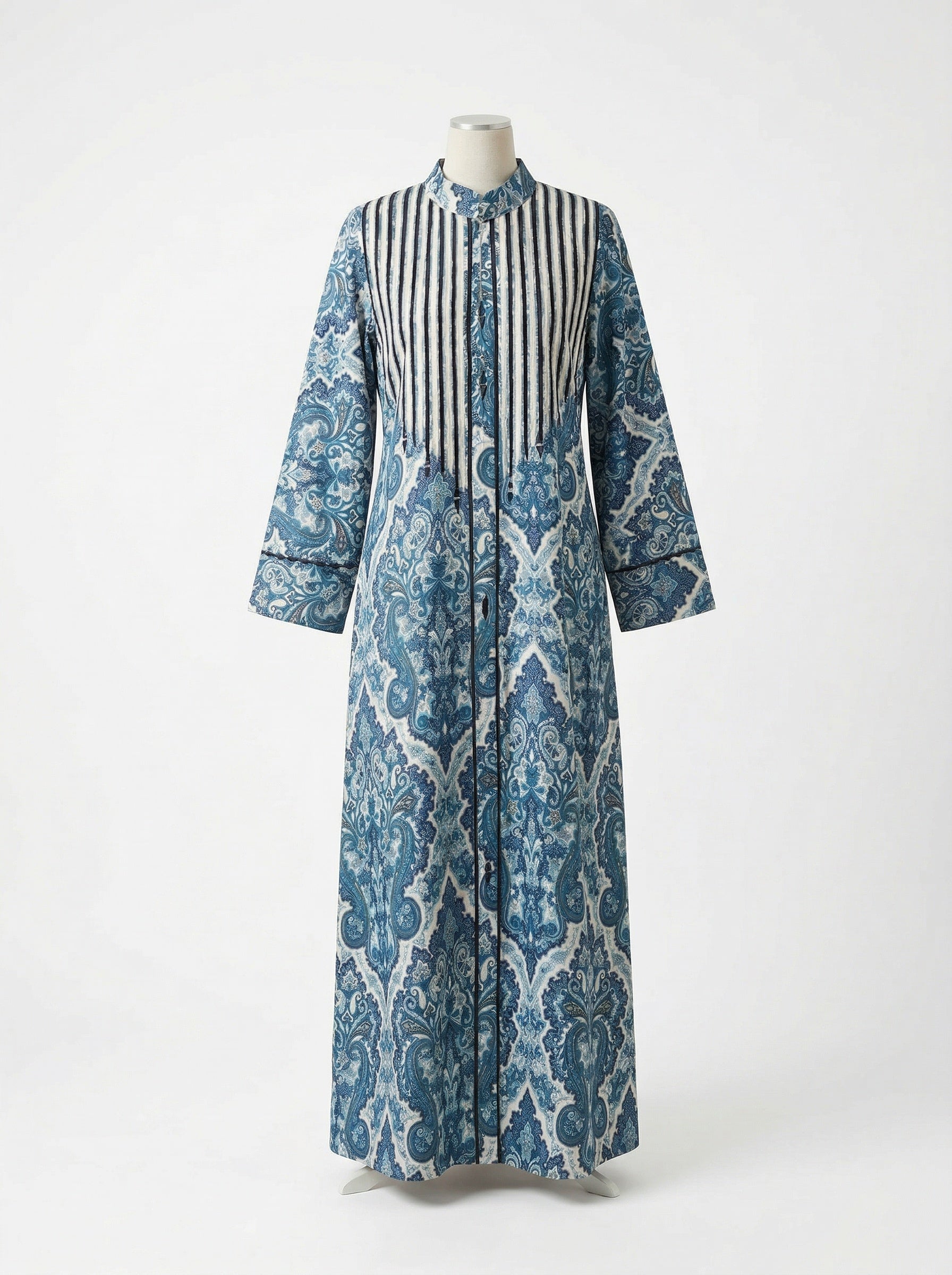 Blue And White Kuwaiti Jalabyia Dress